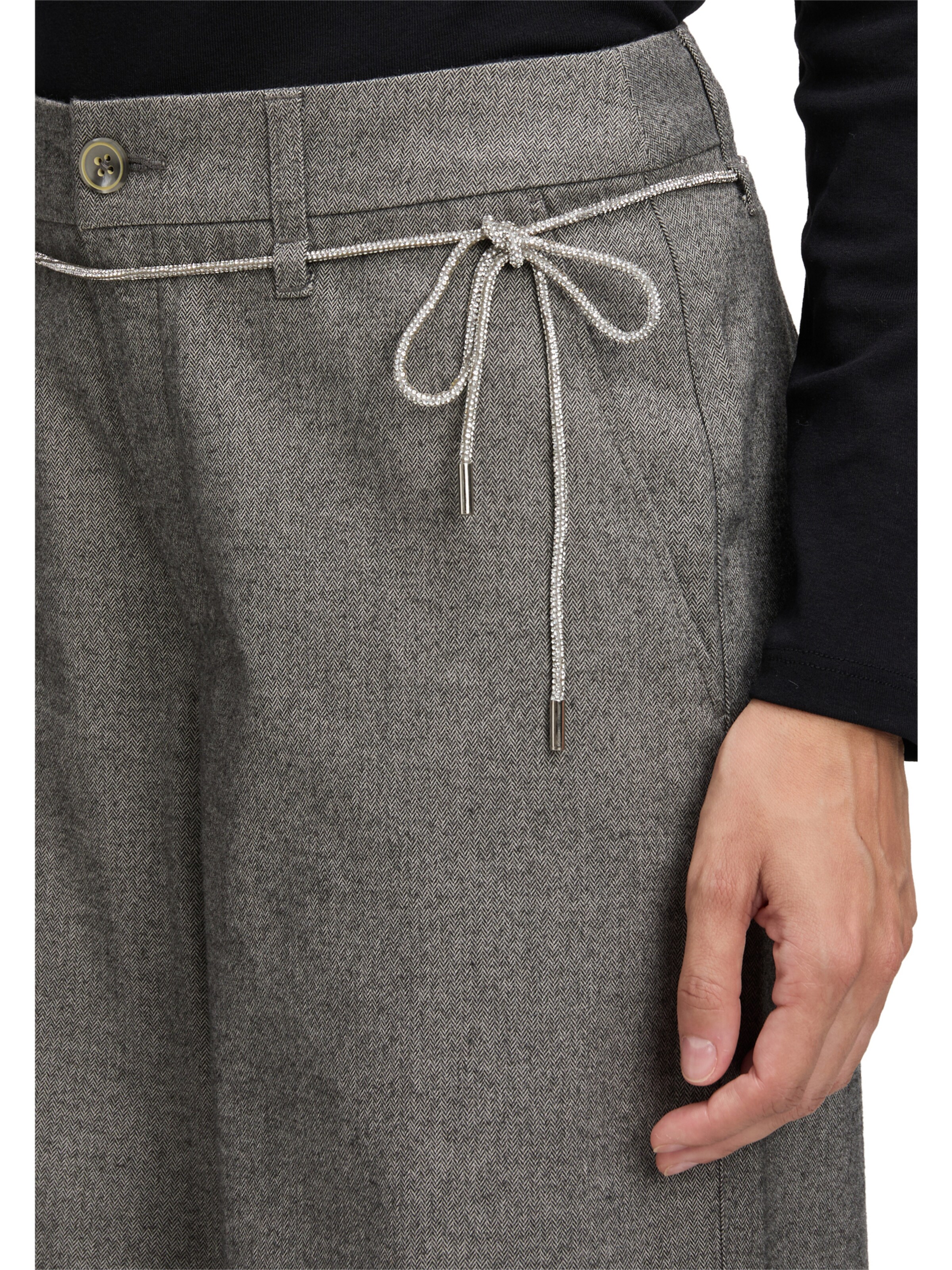 Cartoon Regular Hose in Grau