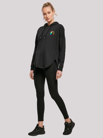 Sweat-shirt 'Colorfood Collection - Rainbow Apple' F4NT4STIC en noir