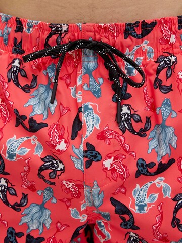 JACK & JONES Zwemshorts 'JPSTMaui' in Oranje