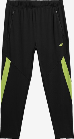 Regular Pantaloni sport de la 4F pe negru: față