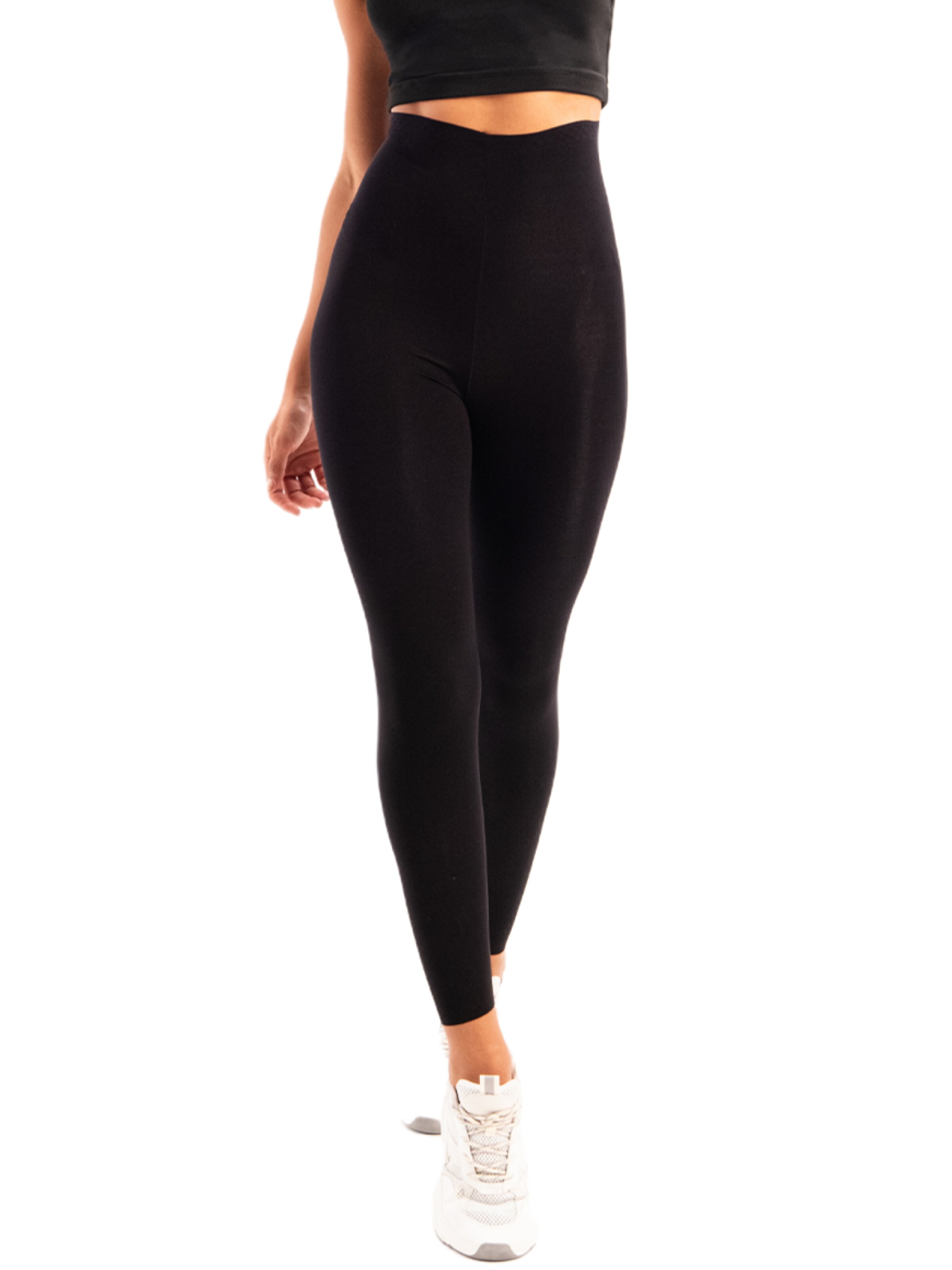 Justever Skinny Leggings 'Ana 11' in Black: front