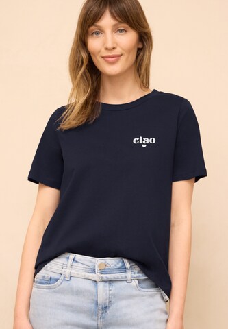 Street One Studio Shirt in Blue: front