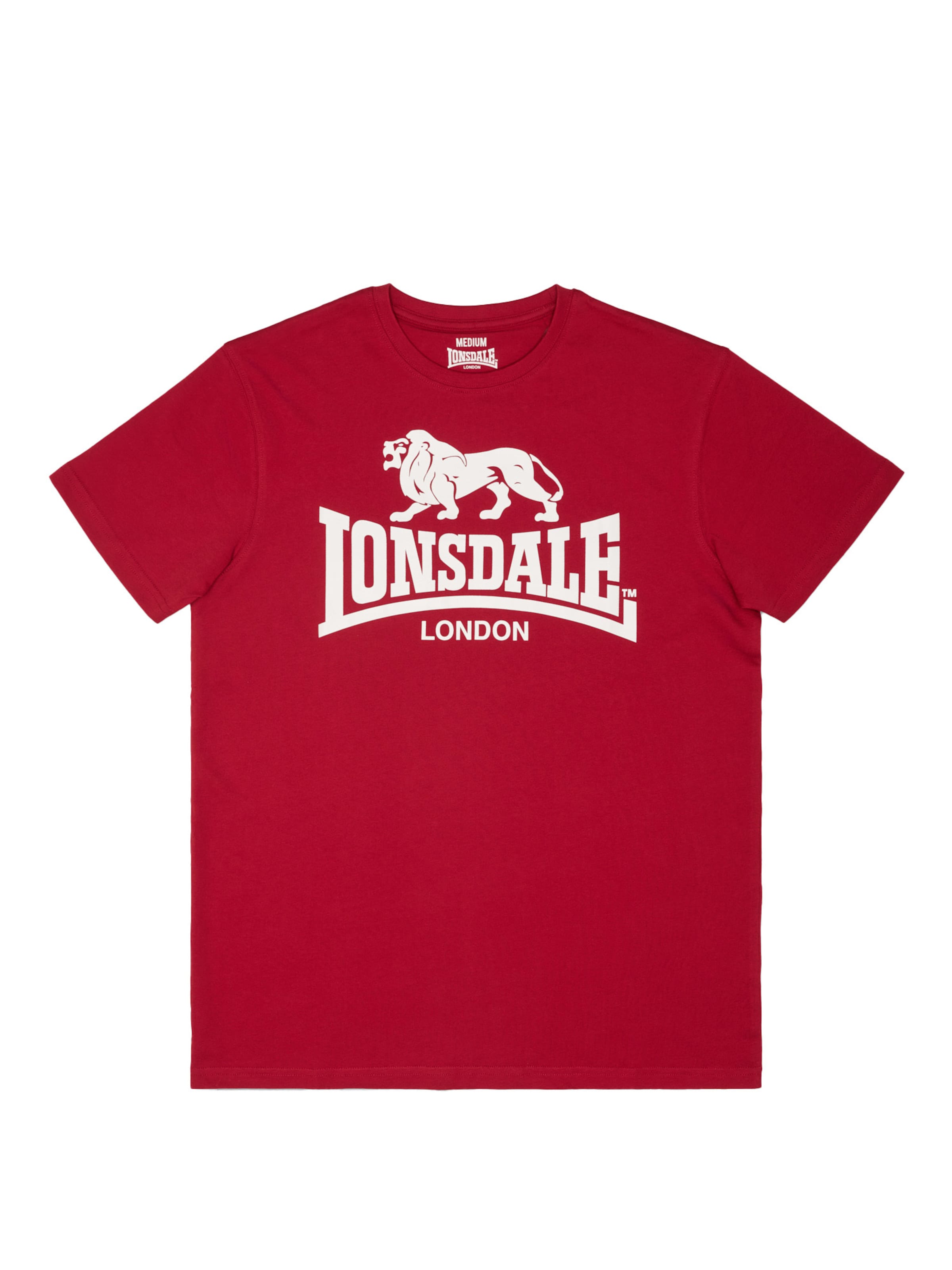 sarkans LONSDALE T-Krekls: no priekšpuses