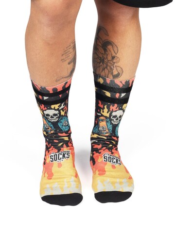 Chaussettes 'Welcome to Hell' American Socks en noir