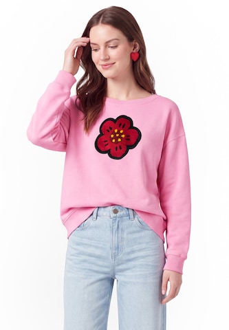Sweat-shirt MYMO en rose : devant