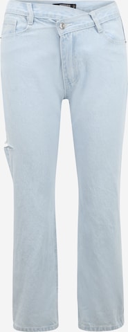 Missguided Petite Regular Jeans in Blauw: voorkant