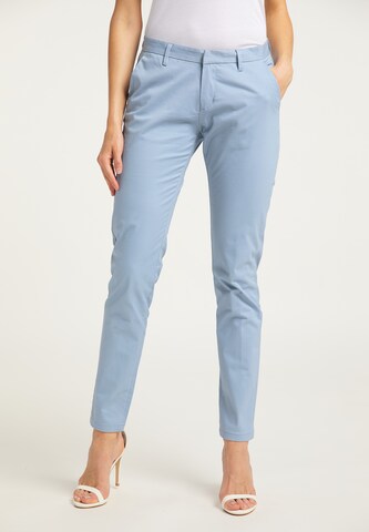 DreiMaster Maritim Slimfit Broek in Blauw: voorkant