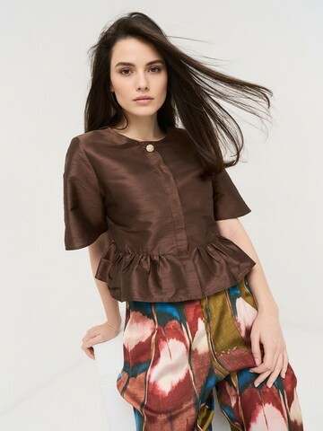 Camomilla Italia Blouse 'Calys' in Bruin: voorkant