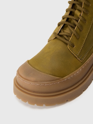 BIRKENSTOCK Šnurovacie členkové čižmy 'Prescott' - Zelená