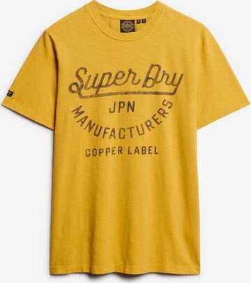 T-Shirt 'Copper' Superdry en jaune : devant