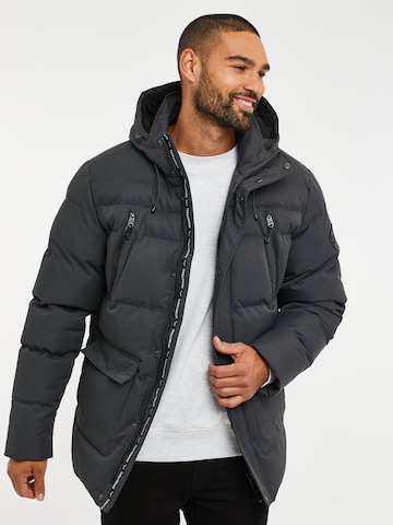 Threadbare Between-season jacket 'Jackton' in Grey: front