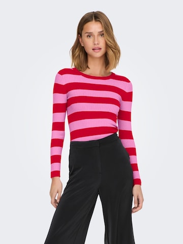 JDY - Jersey 'JDYPlum' en rojo: frente