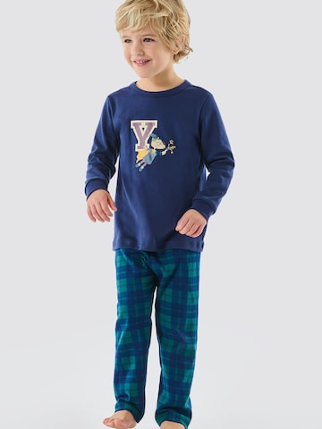 SCHIESSER Pyjama ' Rat Henry ' in Blau: predná strana