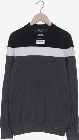 Fred Perry Sweater & Cardigan in S in Grey: front
