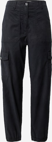 Marks & Spencer - Tapered Calças cargo em preto: frente