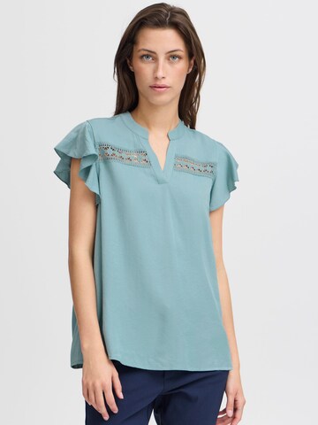 b.young - Blusa 'Itilda' en azul: frente