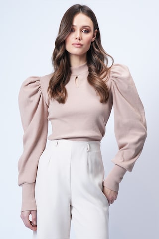 Trend Alaçatı Stili Bluza | bež barva