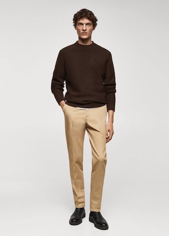 MANGO MAN Regular Pants 'Dublino' in Brown