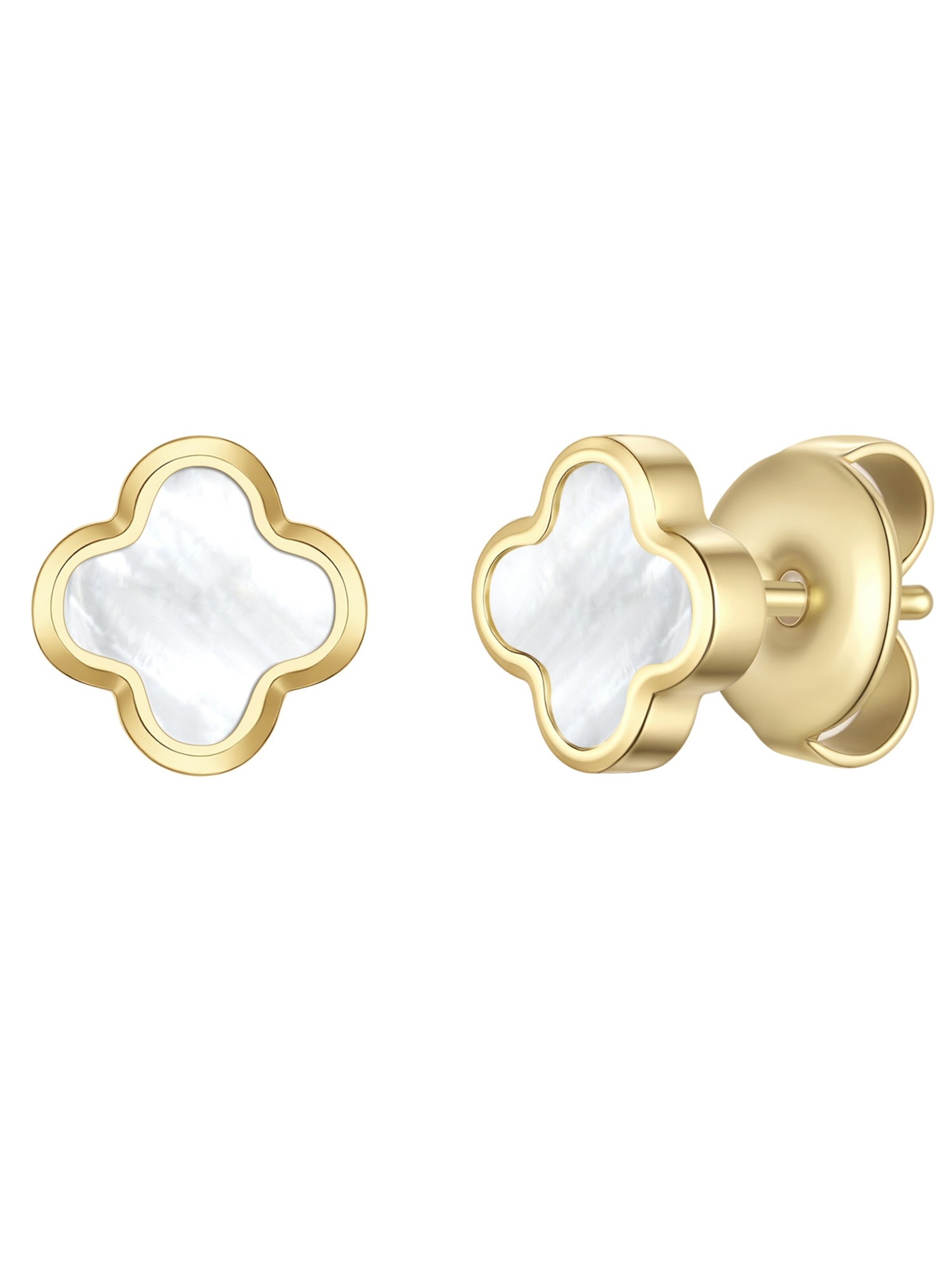 Orecchini di Glanzstücke München in bianco: frontale