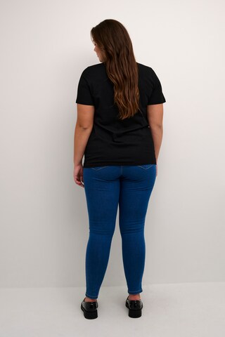 T-shirt 'Tiva' KAFFE CURVE en noir