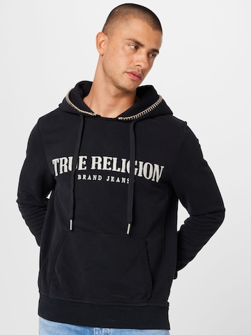 True Religion Sweatshirt in Schwarz: predná strana