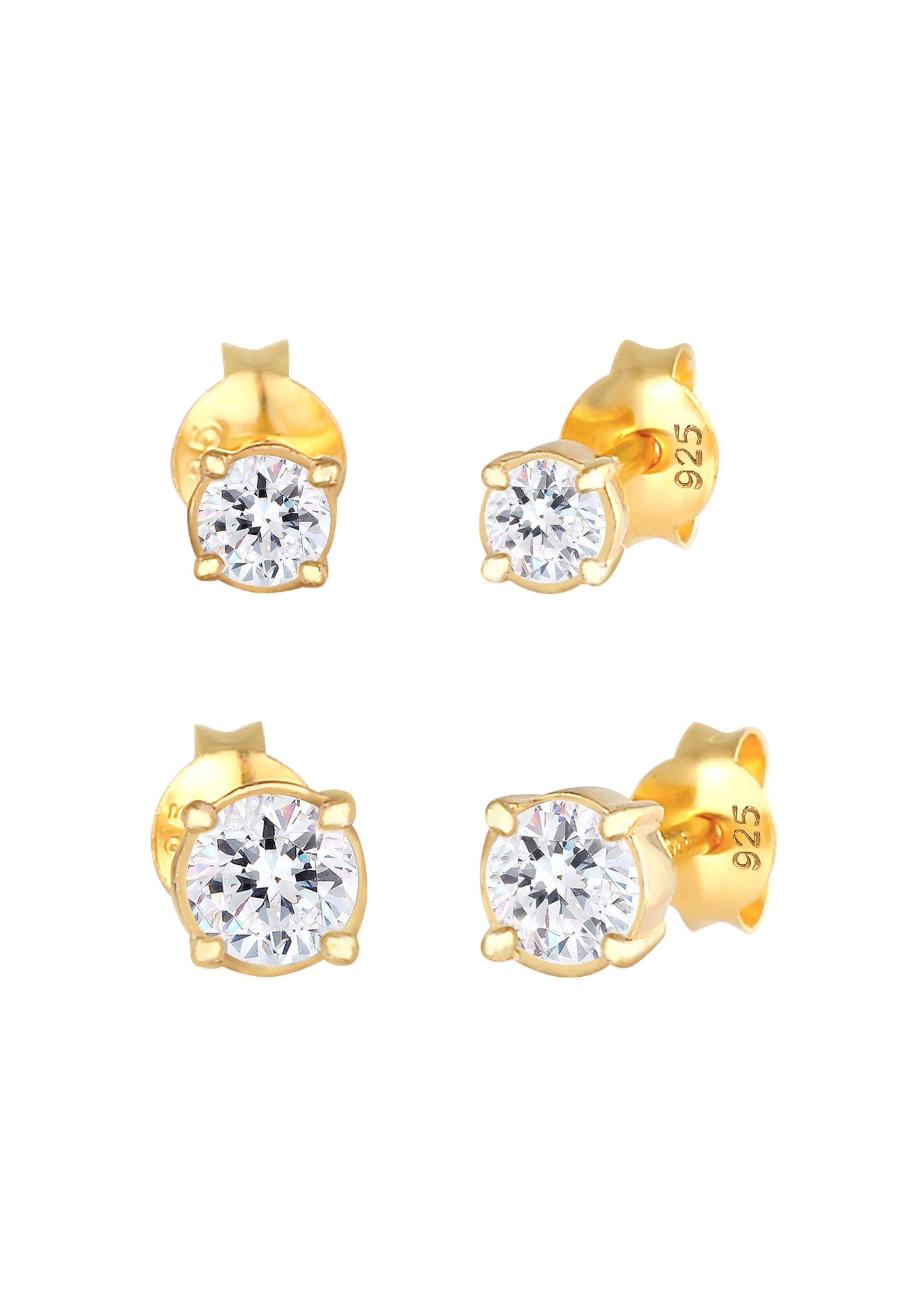 Boucles d'oreilles ELLI en or : devant
