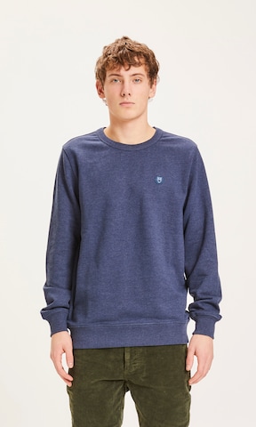 KnowledgeCotton Apparel Sweatshirt in Blauw: voorkant