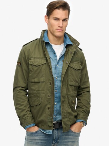 Superdry Tussenjas in Groen: voorkant