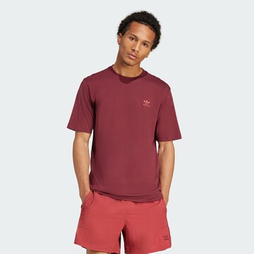 Maglietta 'Trefoil Essentials' di ADIDAS ORIGINALS in rosso: frontale
