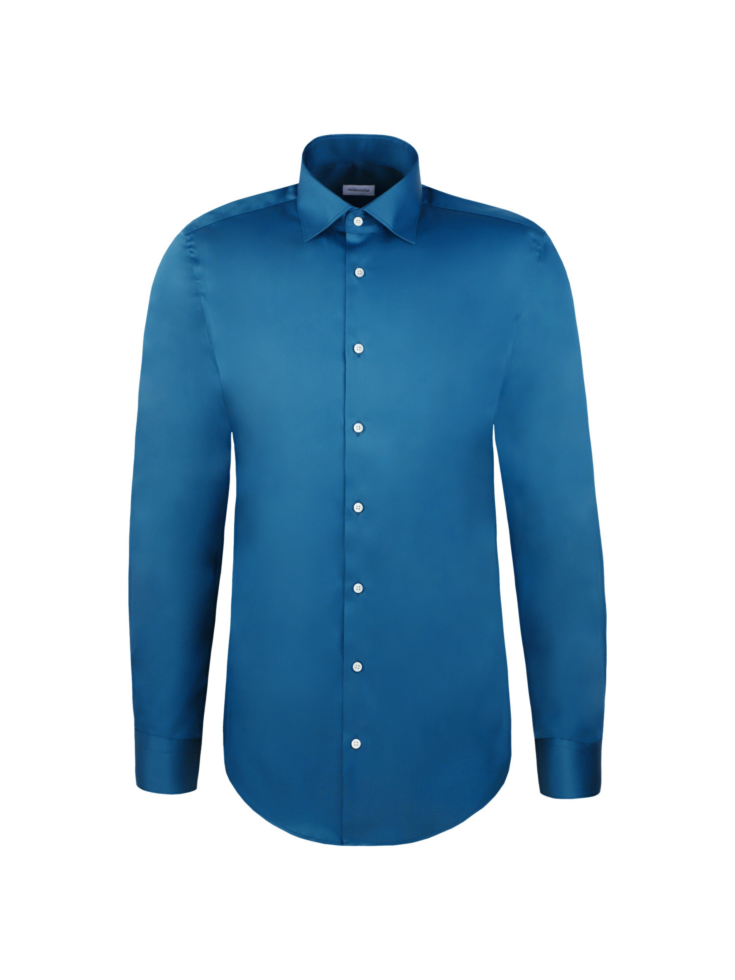 SEIDENSTICKER Zakelijk overhemd 'Schwarze Rose' in Blauw: voorkant