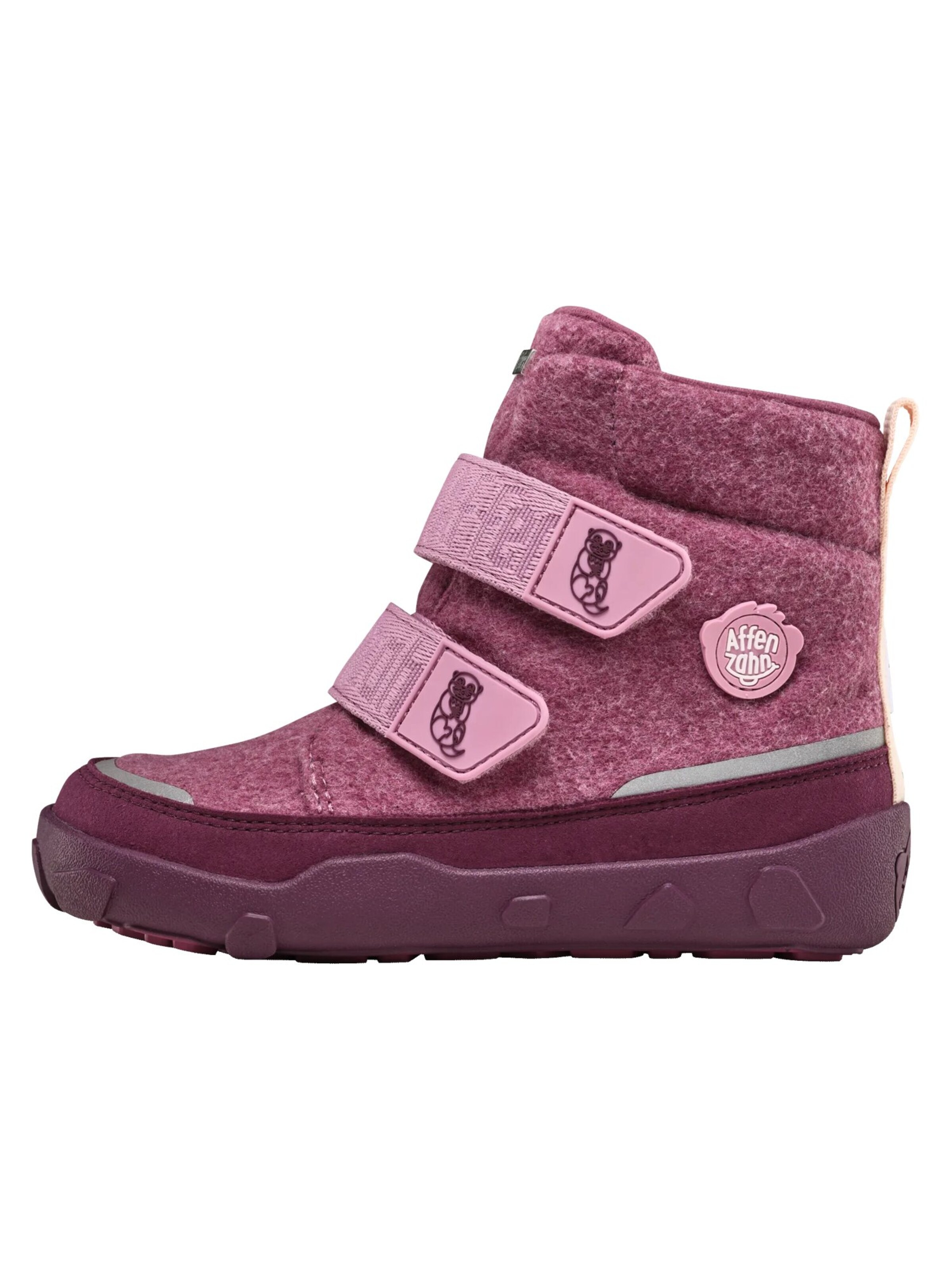 Affenzahn Stiefel 'Winterstiefel Wolle Comfy'‌‌‌‌‌‌‌ in Pink: Vorderseite