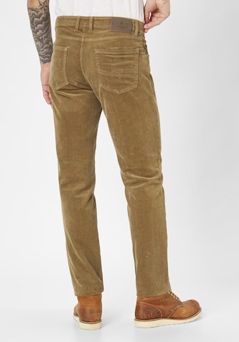 REDPOINT Slim fit Pants 'Milton' in Brown