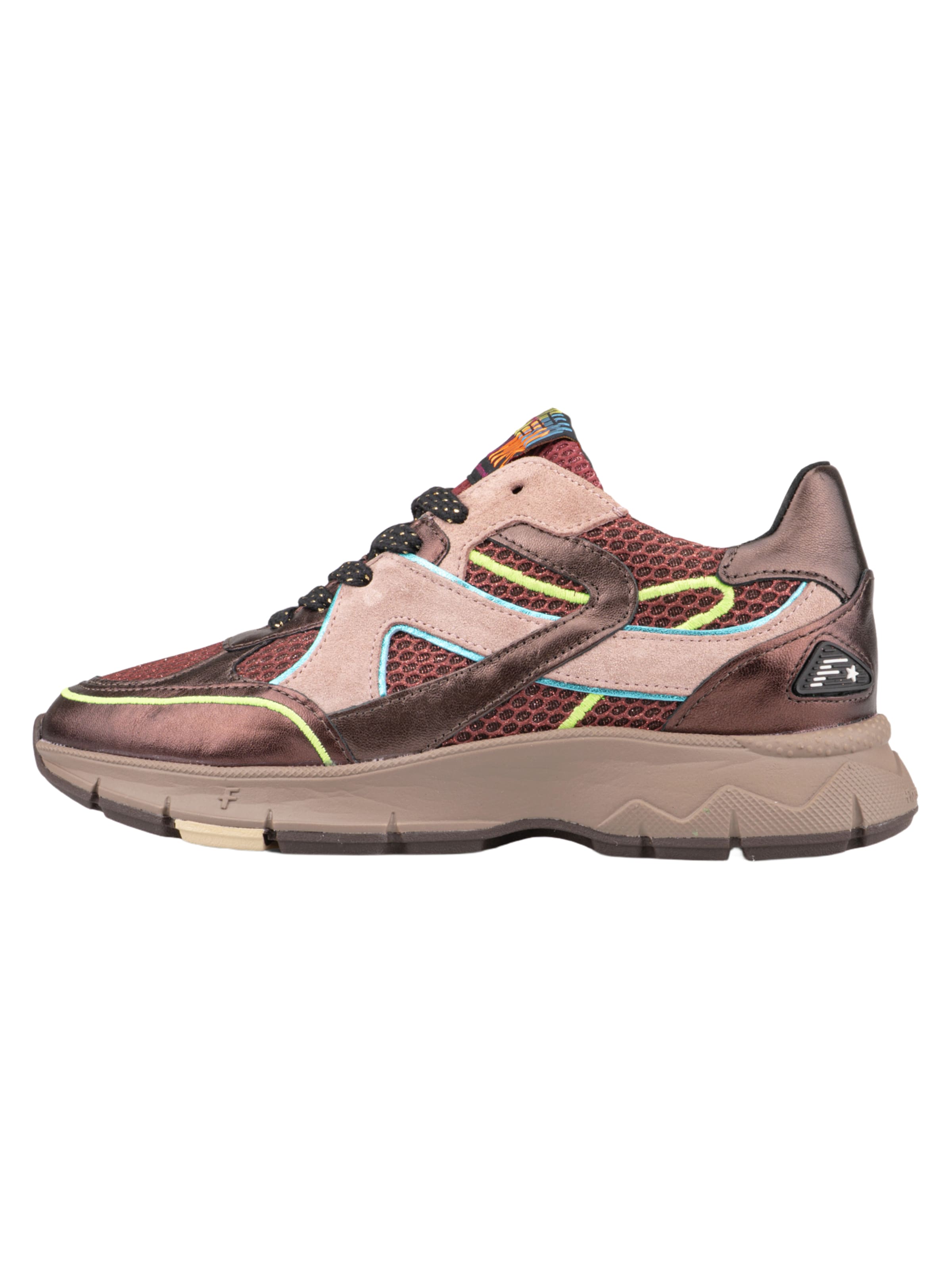 Floris van Bommel Platform trainers 'Daysi 09' in Red: front