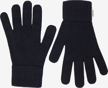 GOBI Cashmere Fingervantar 'Essential Knit Cashmere Gloves' i svart: framsida