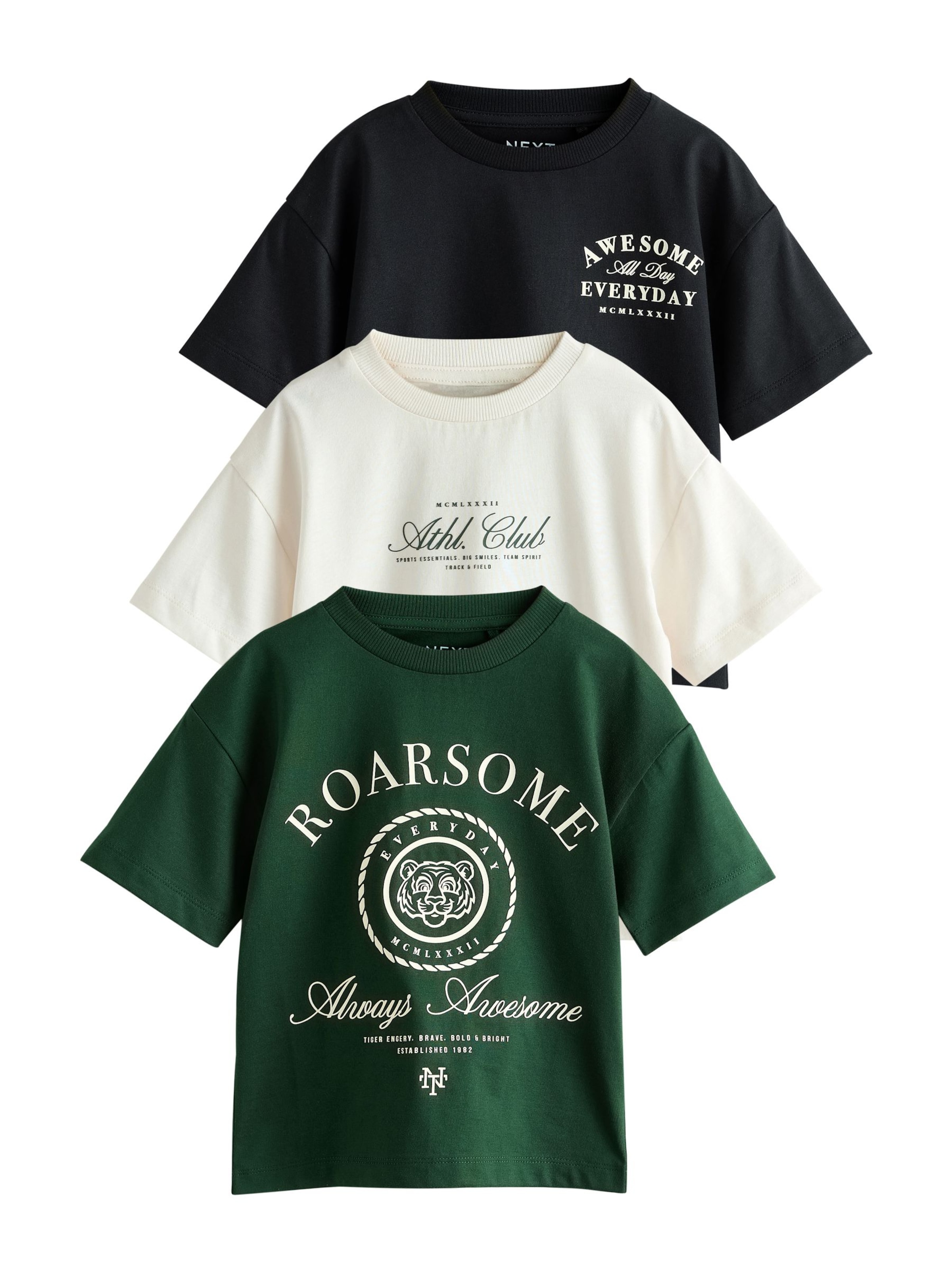 T-Shirt Next en vert : devant