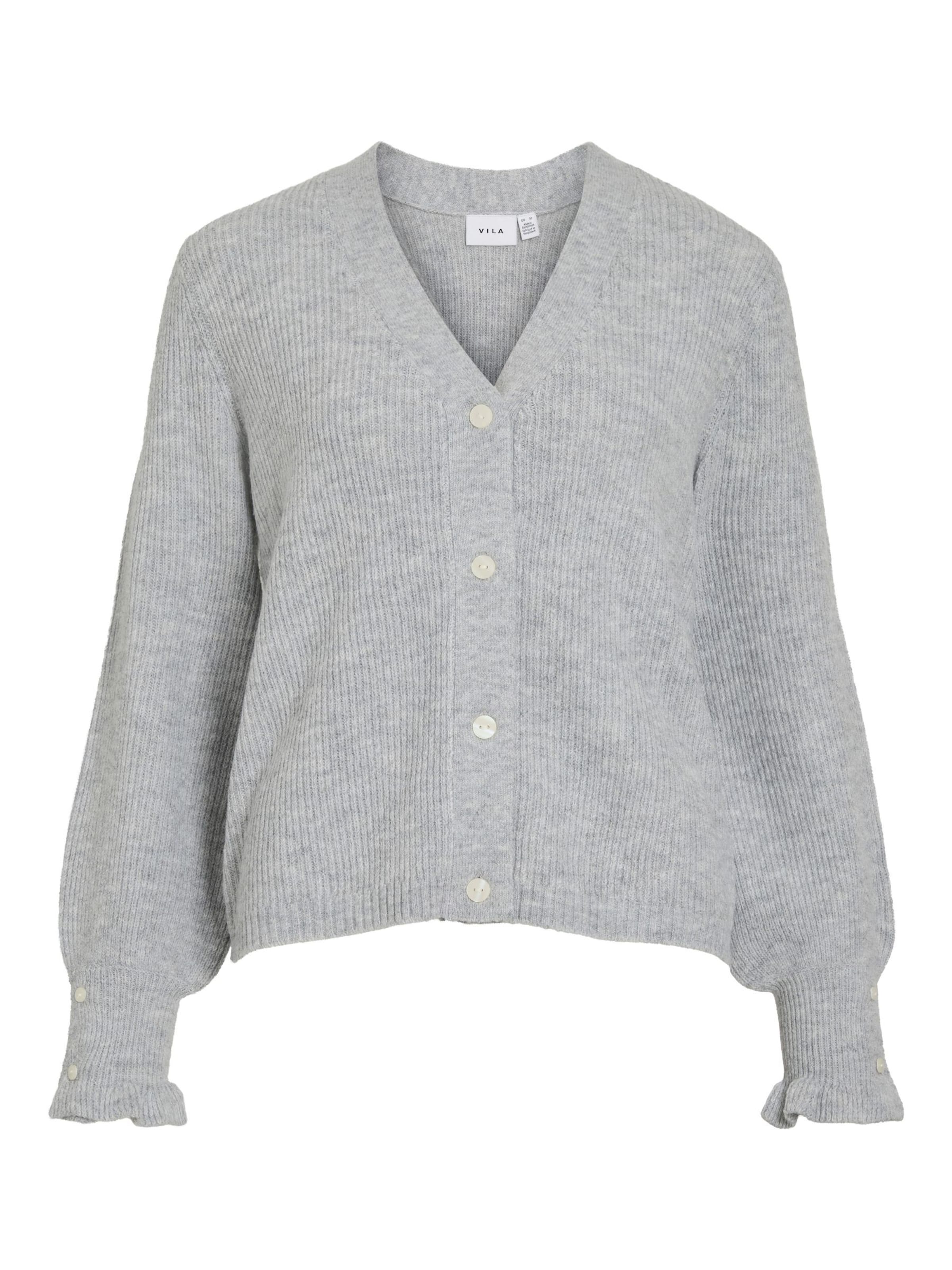 Cardigan 'VITilda' VILA en gris : devant