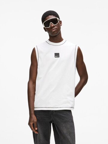 KARL LAGERFELD JEANS Футболка в Белый: спереди