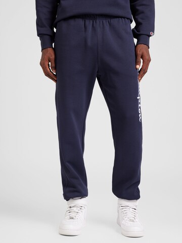 Effilé Pantalon Champion Authentic Athletic Apparel en bleu : devant