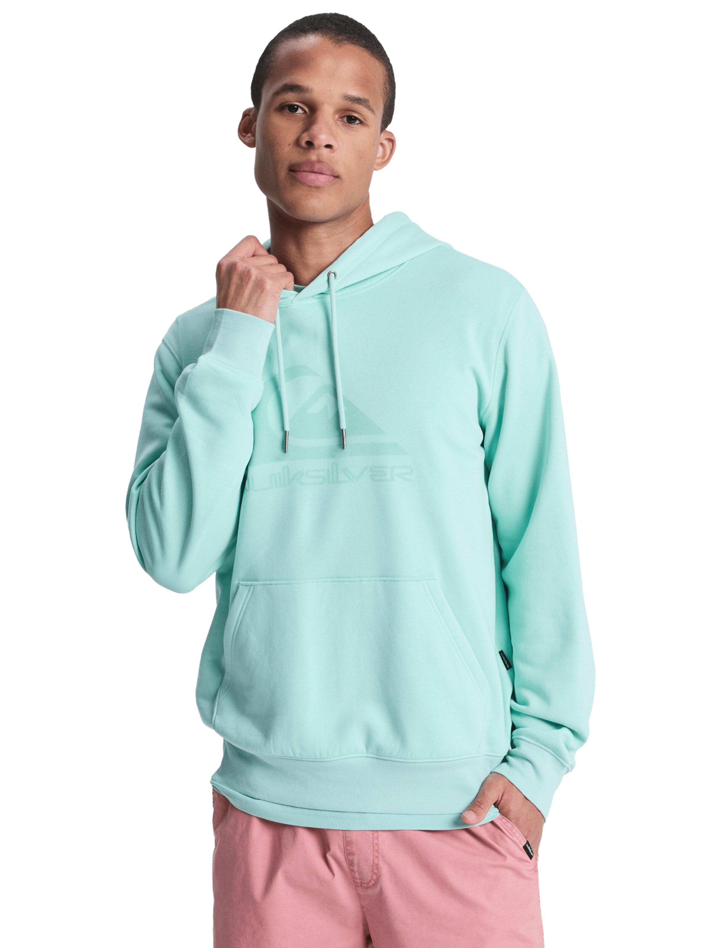 QUIKSILVER Athletic Sweatshirt in Green: front