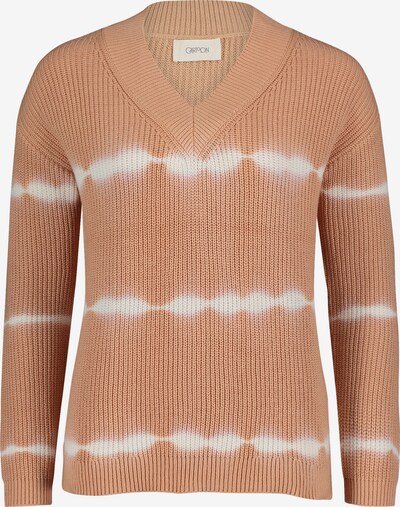 Cartoon Pullover in sand / weiß, Produktansicht