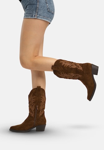 Bottes de cowboy Salinyang en marron