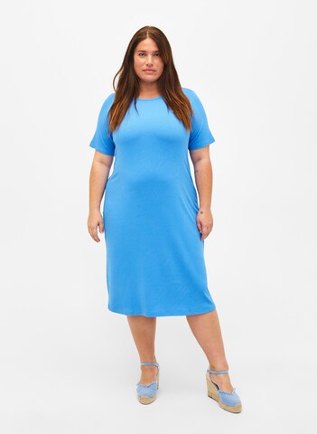 Zizzi Sukienka 'CARLY' w kolorze niebieski: przód