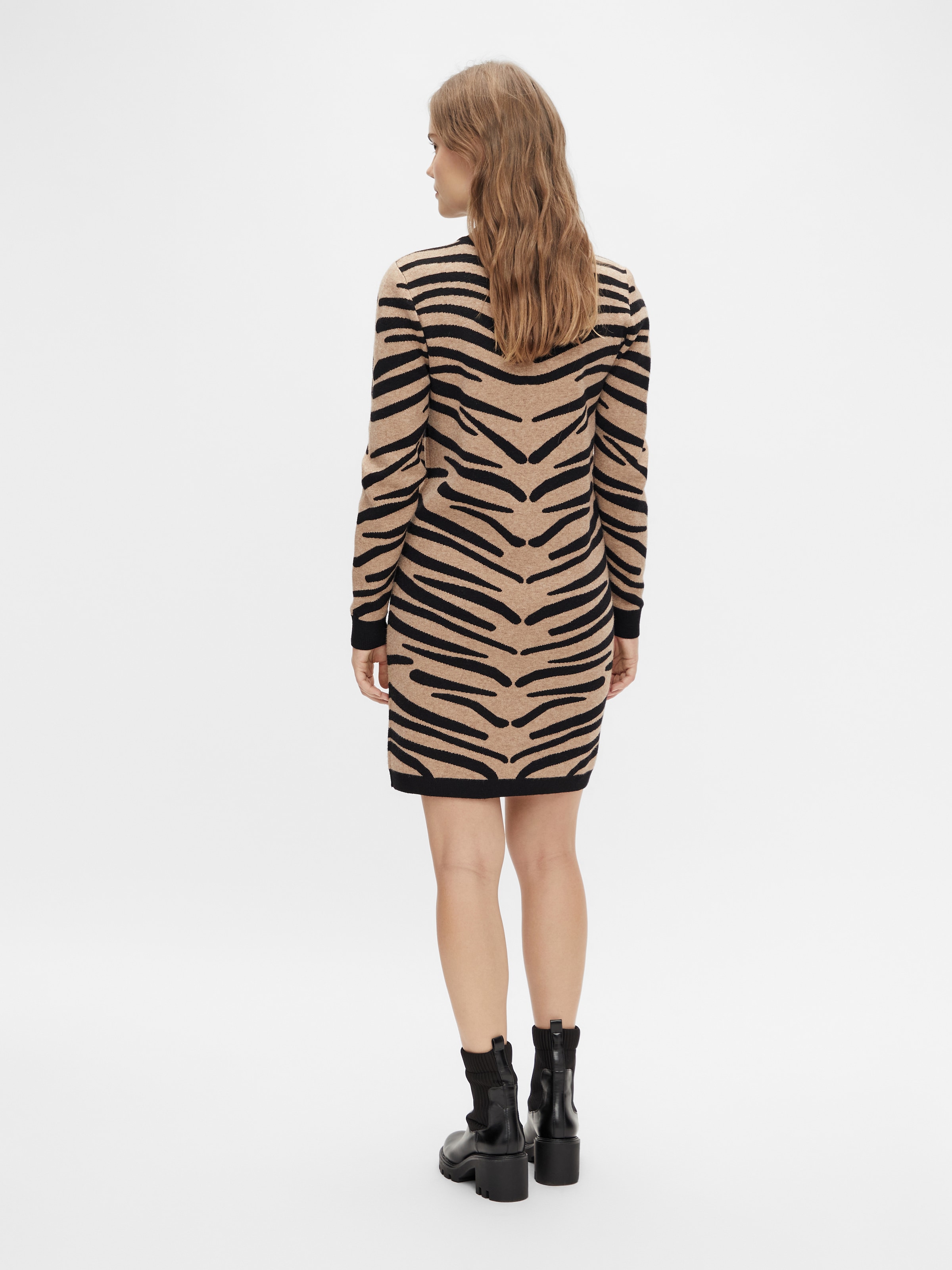 OBJECT Knitted dress 'Thess' in Brown 