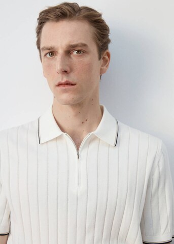 MANGO MAN Poloshirt 'Baluard' in Weiß