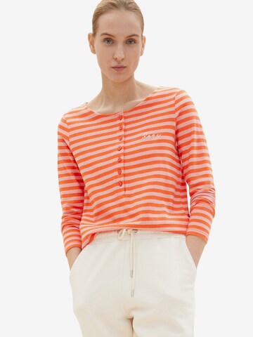 TOM TAILOR Shirt in Orange: front