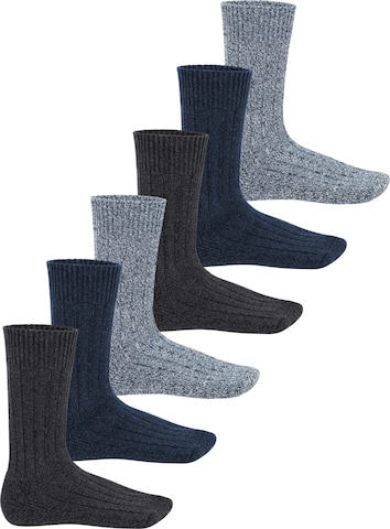 footstar Socks 'Norwegian' in Blue: front