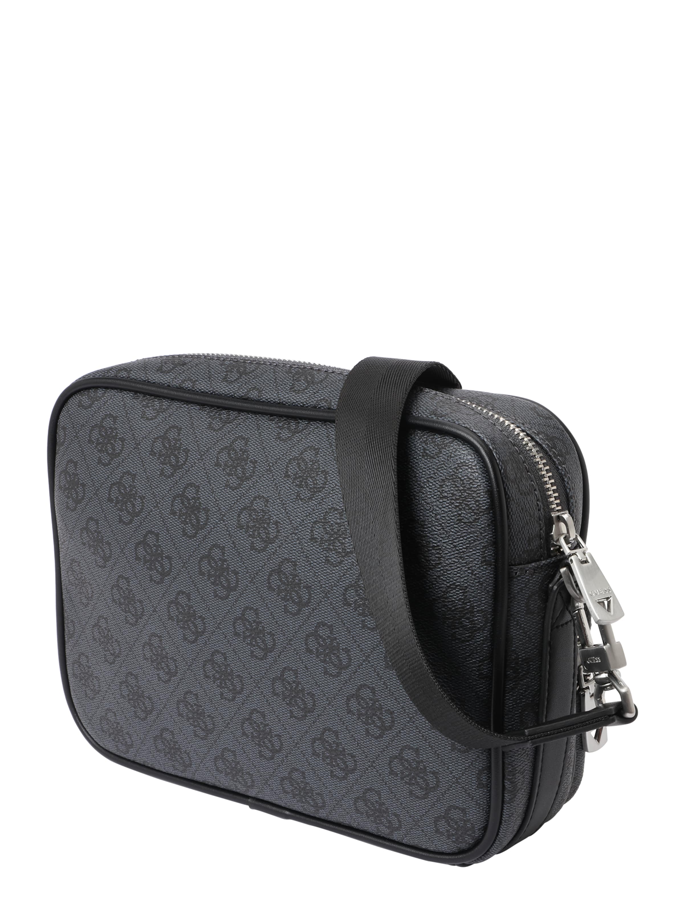 GUESS Crossbody bag 'MILANO CROSSBODY DOUBLE ZIP' in Black