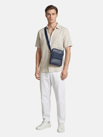 Borsa a tracolla 'Borsa a Tracolla Uomo Navigare - Poliestere Chiusura Zip' di Navigare in blu