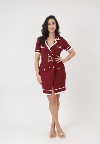 Elara Blousejurk in Rood: voorkant