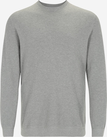 s.Oliver Men Big Sizes Sweater in Grey: front